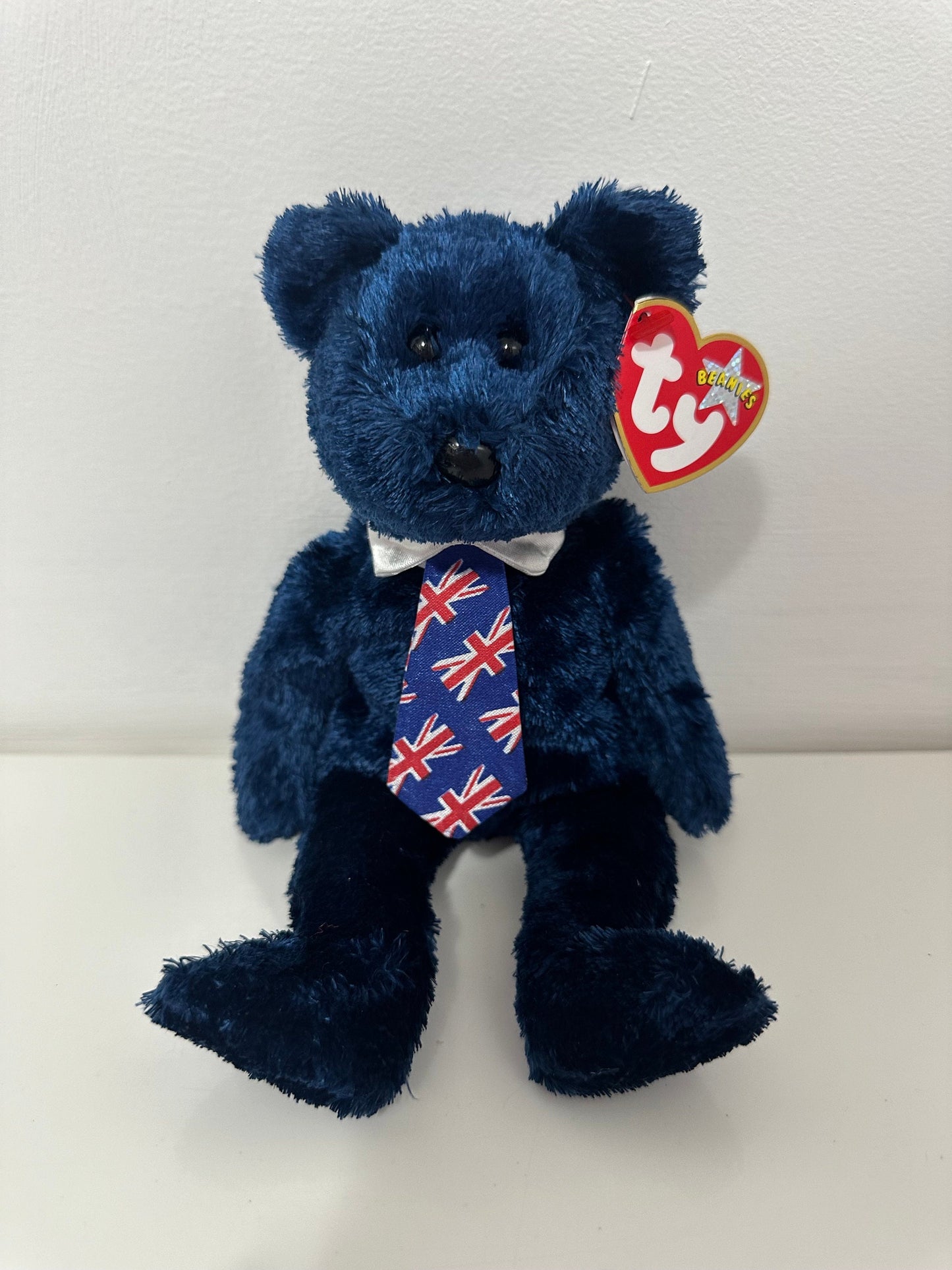 Ty Beanie Baby “Pops” the Father’s Day Bear - British Tie Version! (8.5 inch)