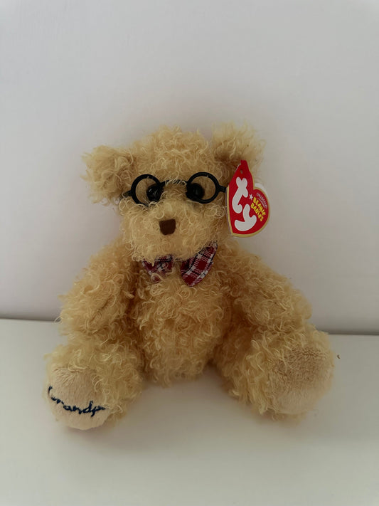 Ty Beanie Baby “Dear Grandpa” the Grandfather Bear Wearing Glasses - Hallmark Gold Crown Exclusive (6.5 inch)