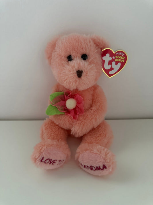 Ty Beanie Baby “Dear Grandma” the Grandma Bear! (7 inch)