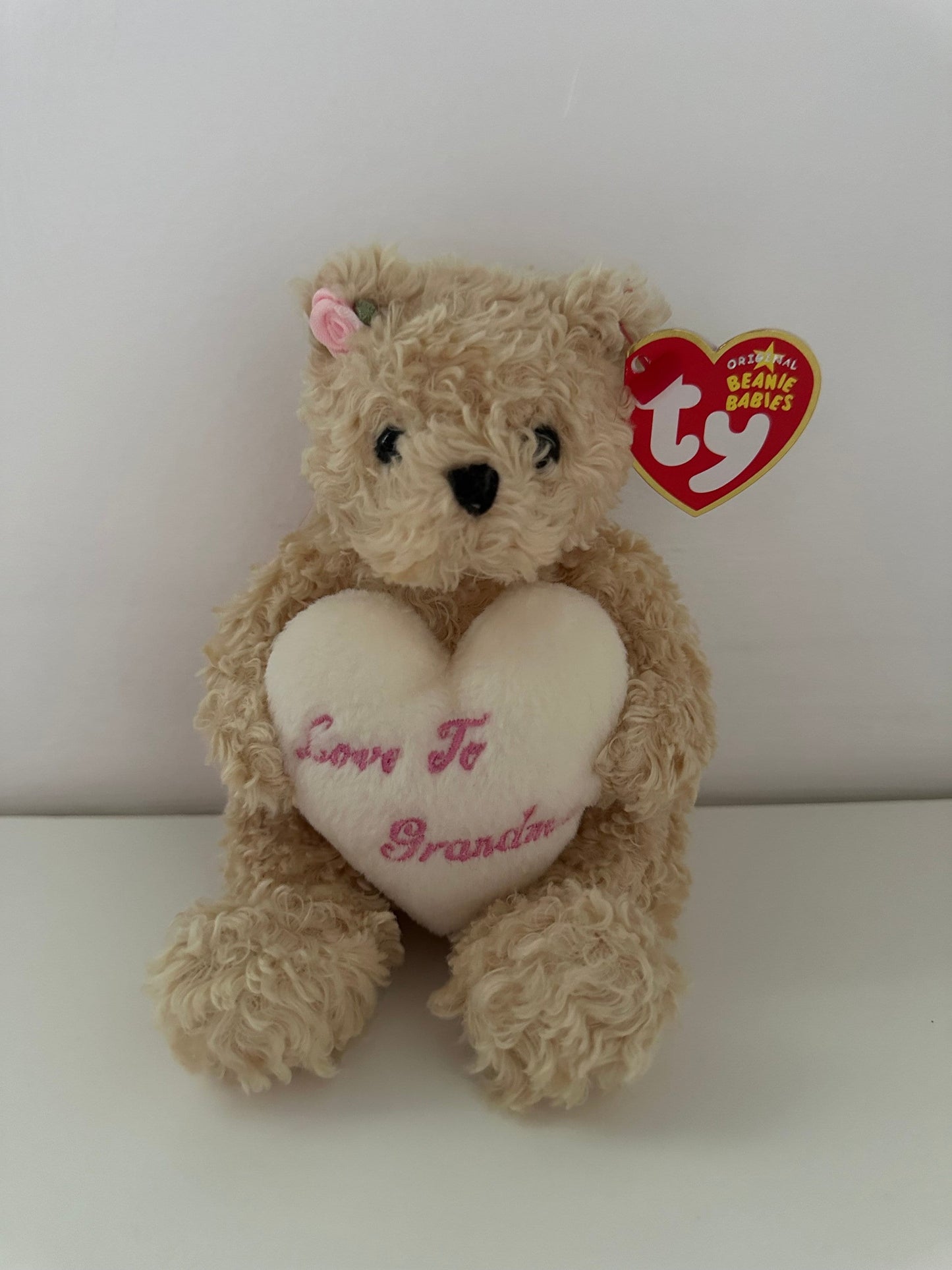 Ty Beanie Baby “Dear Heart” the Grandma/Grandmother Bear!