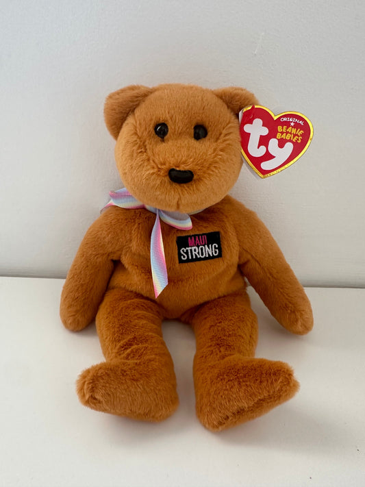 Ty Beanie Baby “Aloha” the Maui Emergency Assistance Bear Wildfire Relief - Maui Strong - Limited Edition (8.5 inch)