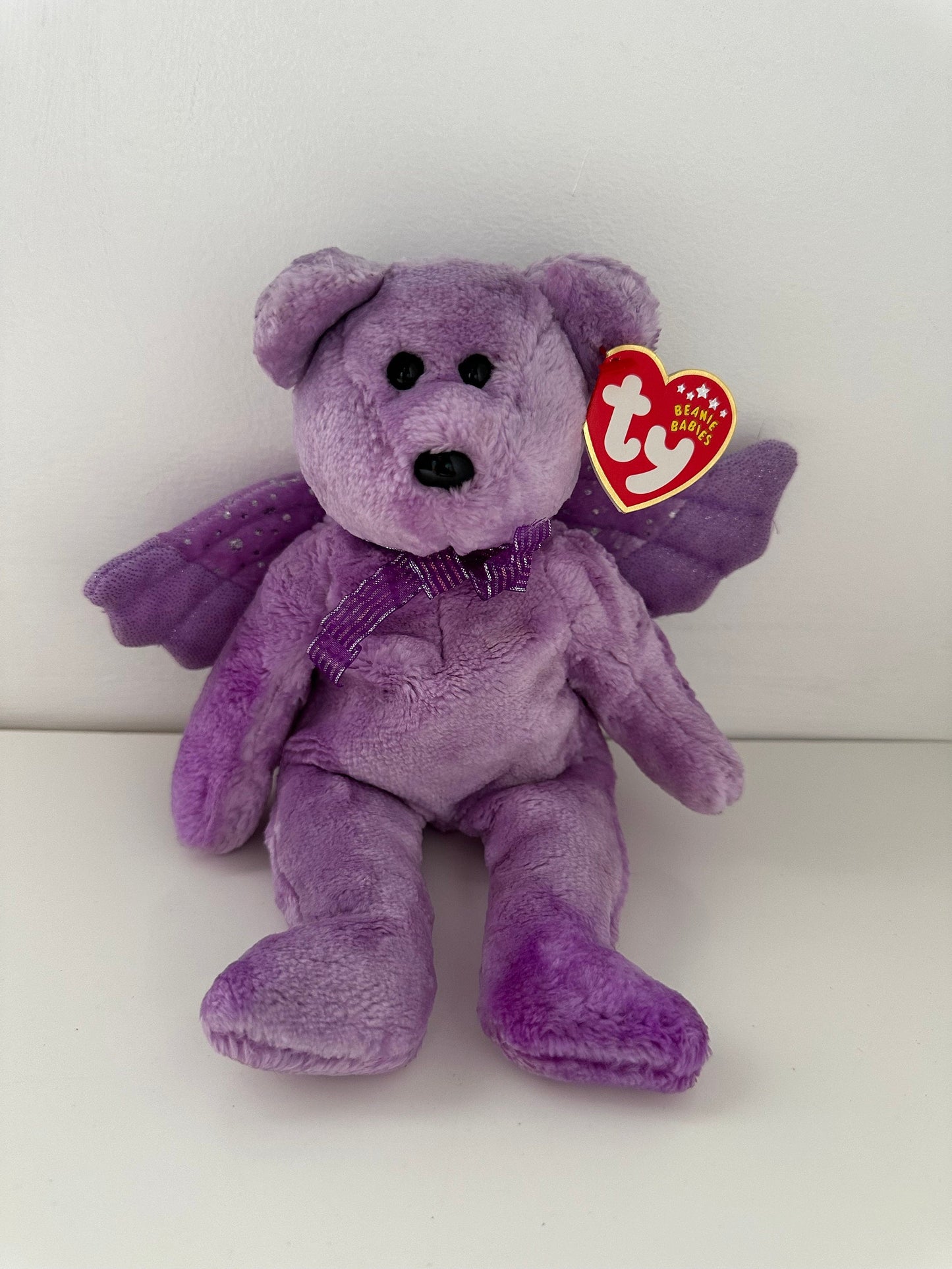 Ty Beanie Baby “Herald” the Bear - Dyed PURPLE! (8.5 inch)