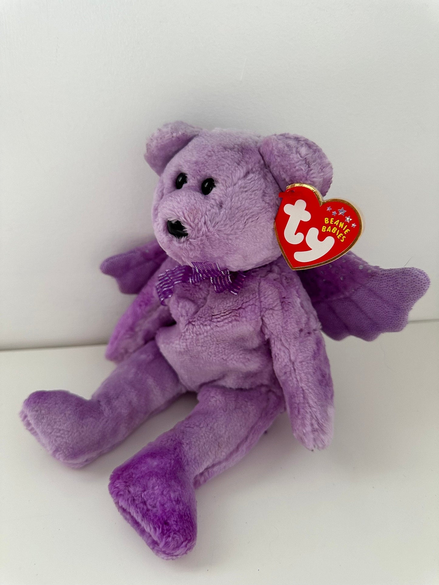 Ty Beanie Baby “Herald” the Bear - Dyed PURPLE! (8.5 inch)