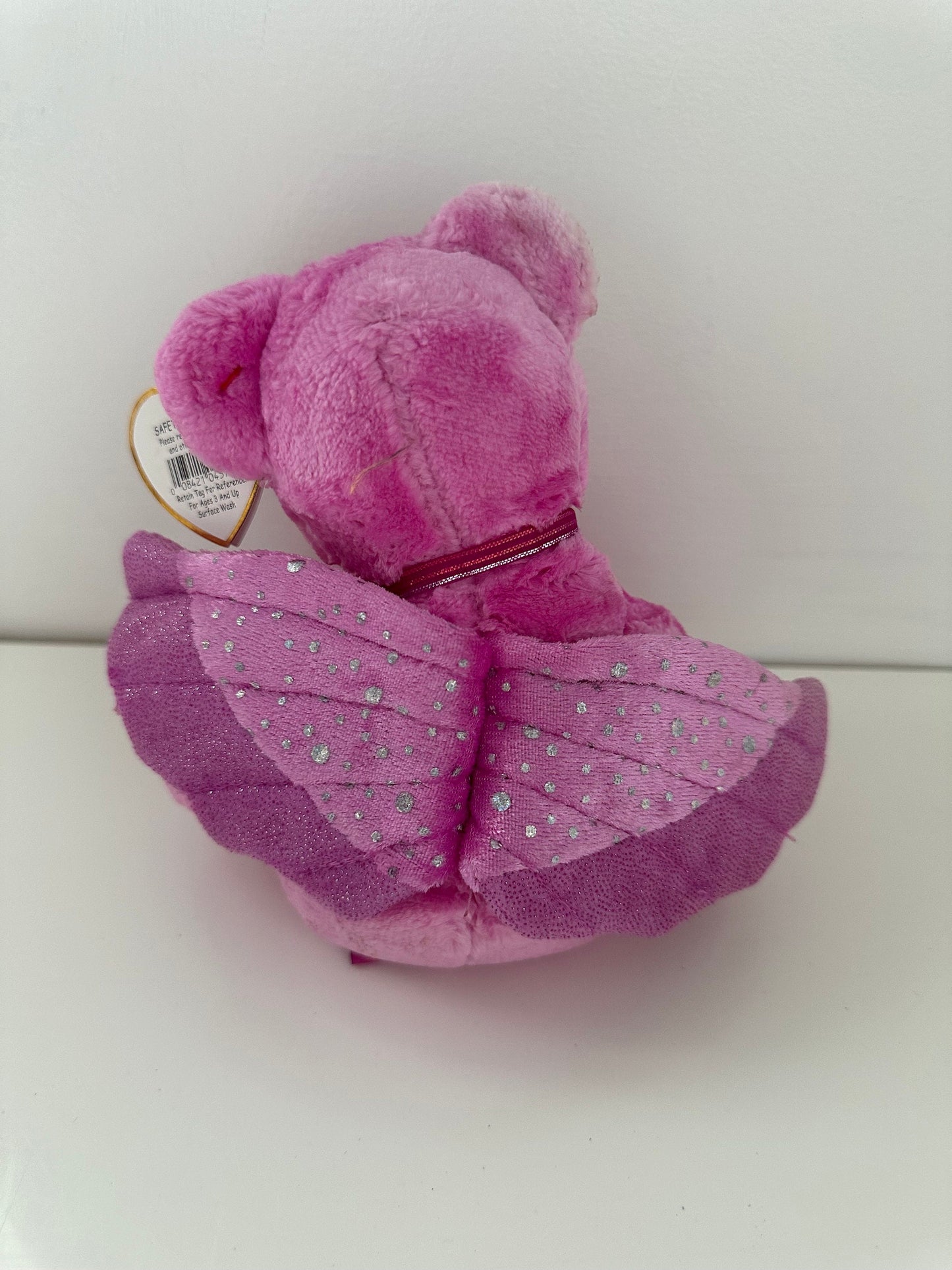 Ty Beanie Baby “Herald” the Bear - Dyed PINK! (8.5 inch)