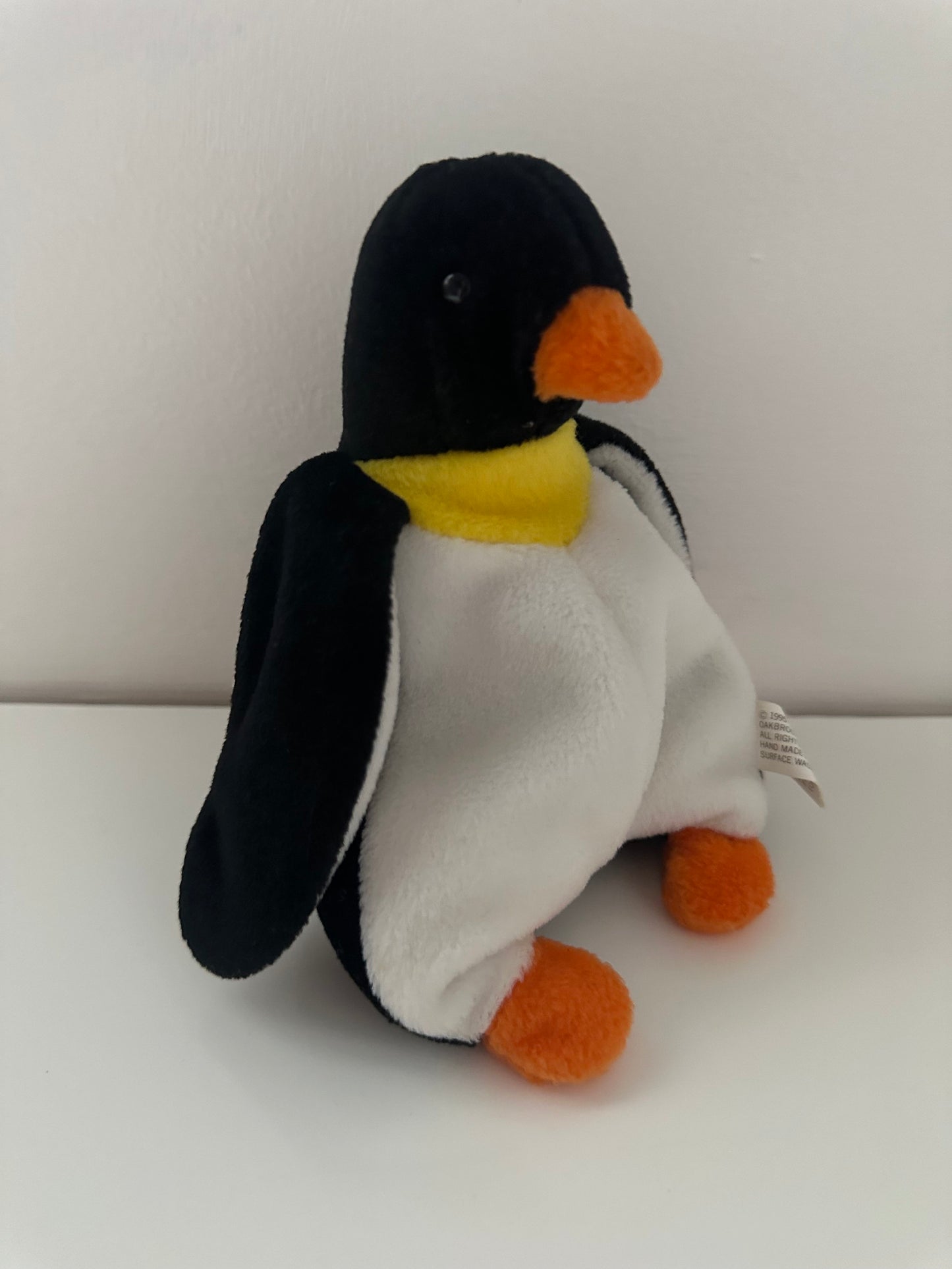 Ty Beanie Baby “Waddle” the Penguin - 3rd Generation Hang Tag, 1st Gen Tush Tag! (6 inch)