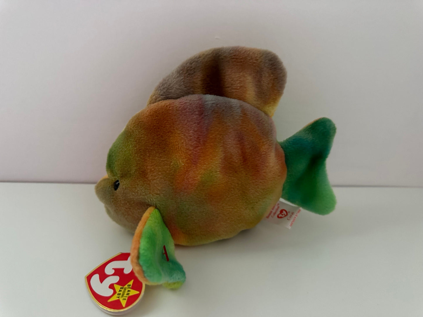 Ty Beanie Baby “Coral” the Tie-Dye Fish *Actual Colours Shown* (6 inch)