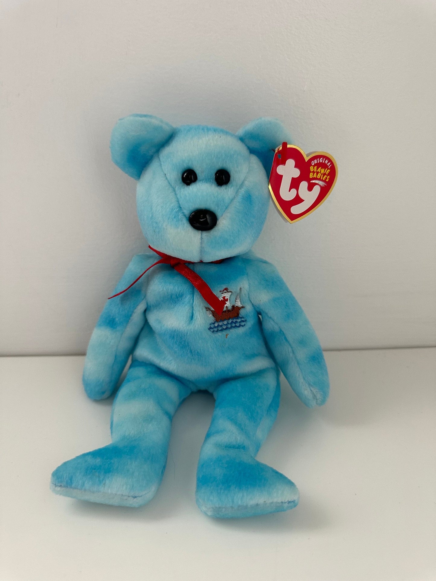 Ty Beanie Baby “Pinta” the Columbus Day Bear - Internet Exclusive (8.5 inch)