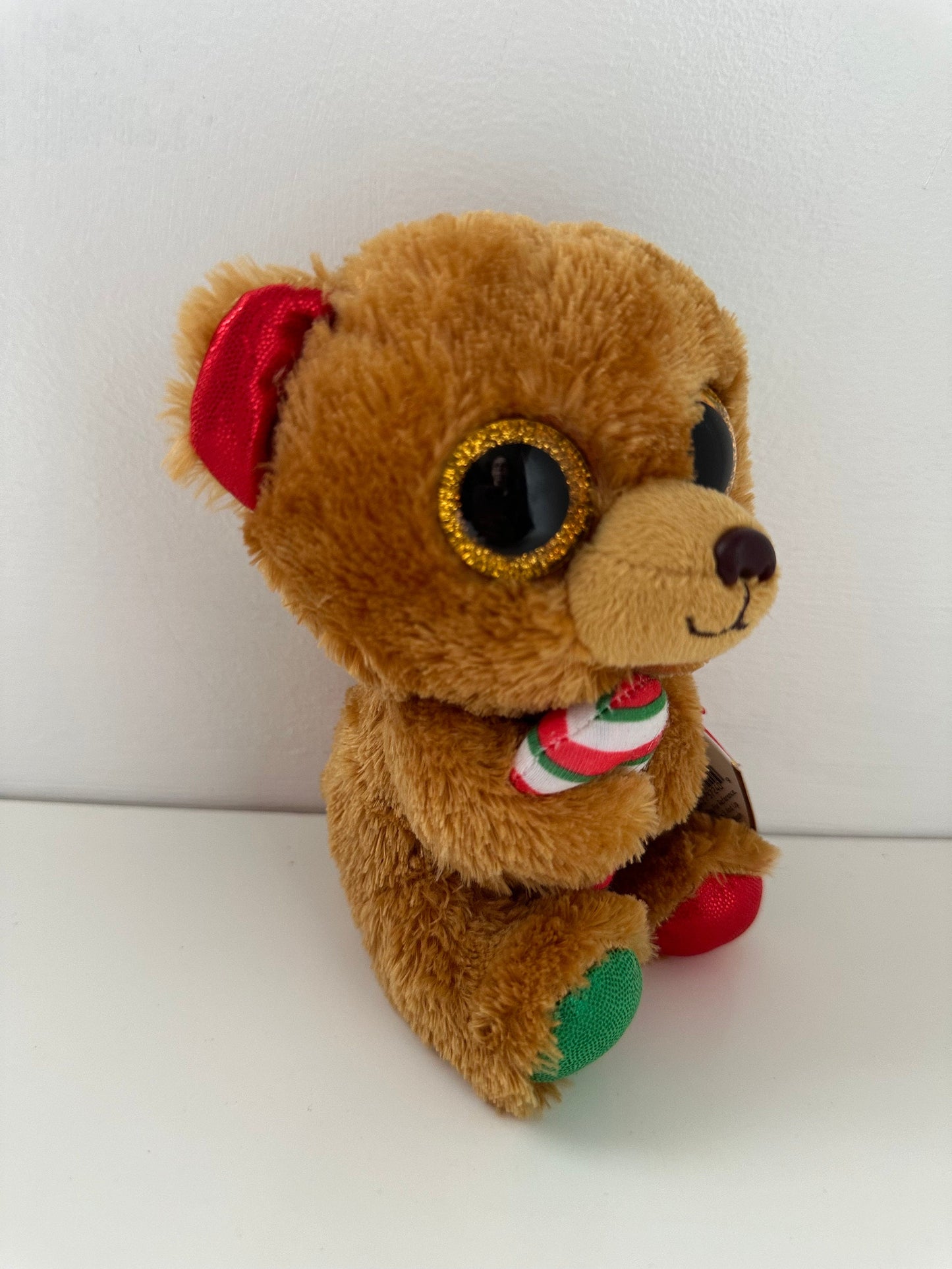 Ty Beanie Boo “Bella” the Holiday Bear (6 inch)