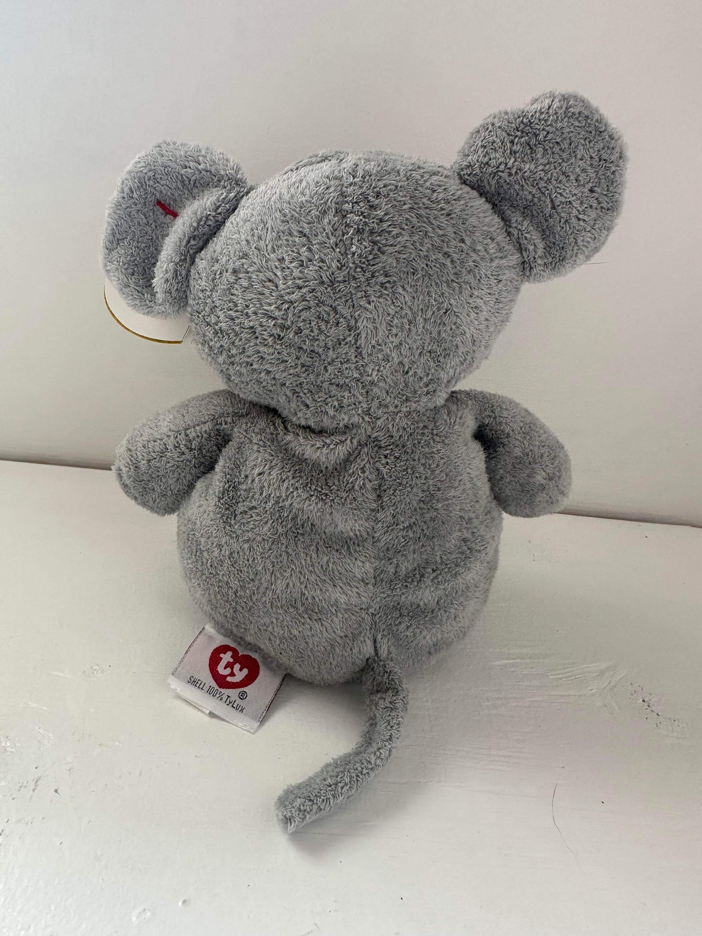 TY Pluffies Collection “Squeakies” the Mouse *Rare* (9 inch)