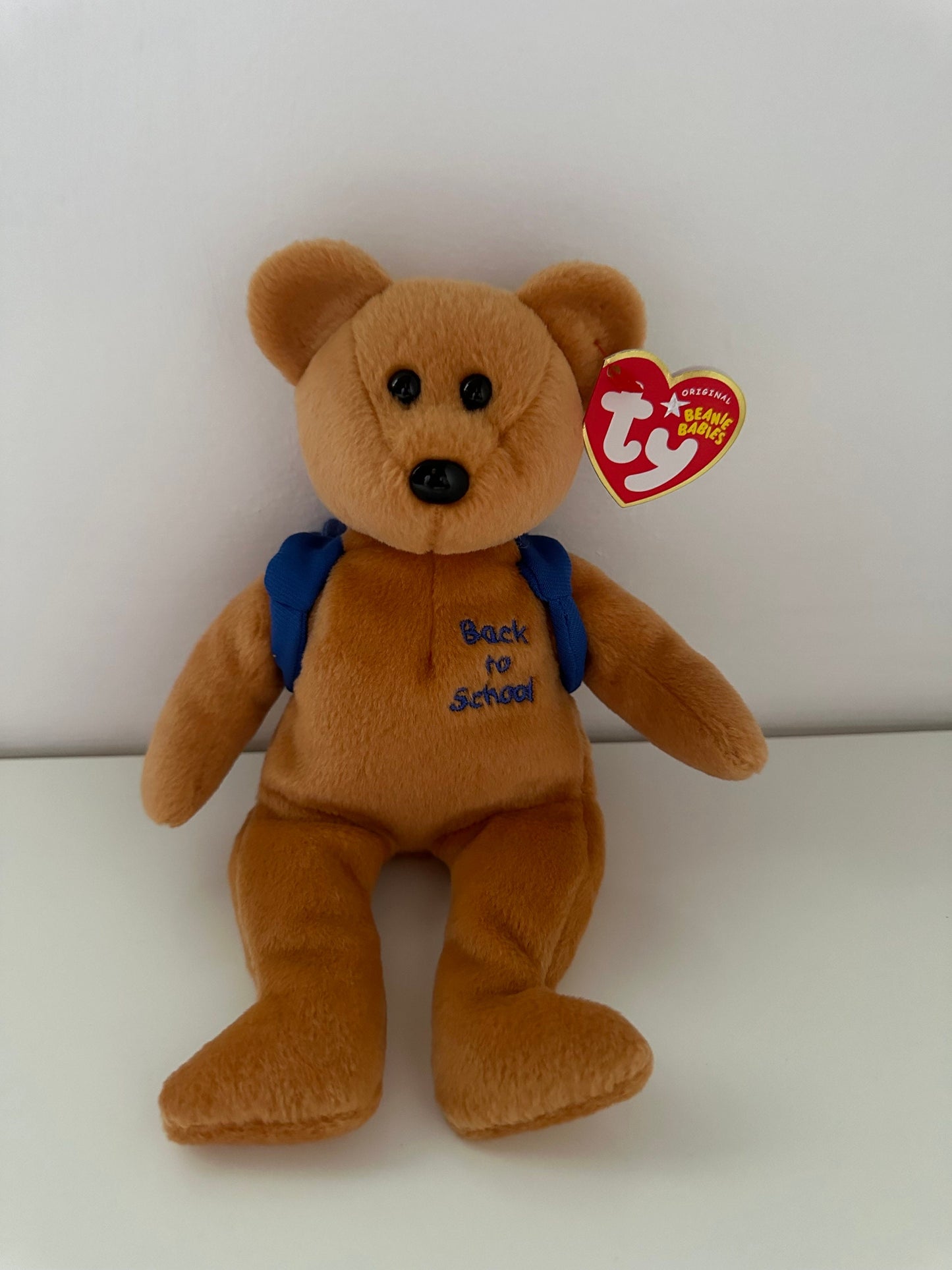 Ty Beanie Baby “Books” the Adorable Back to School Bear - Blue Version! (8.5 inch)