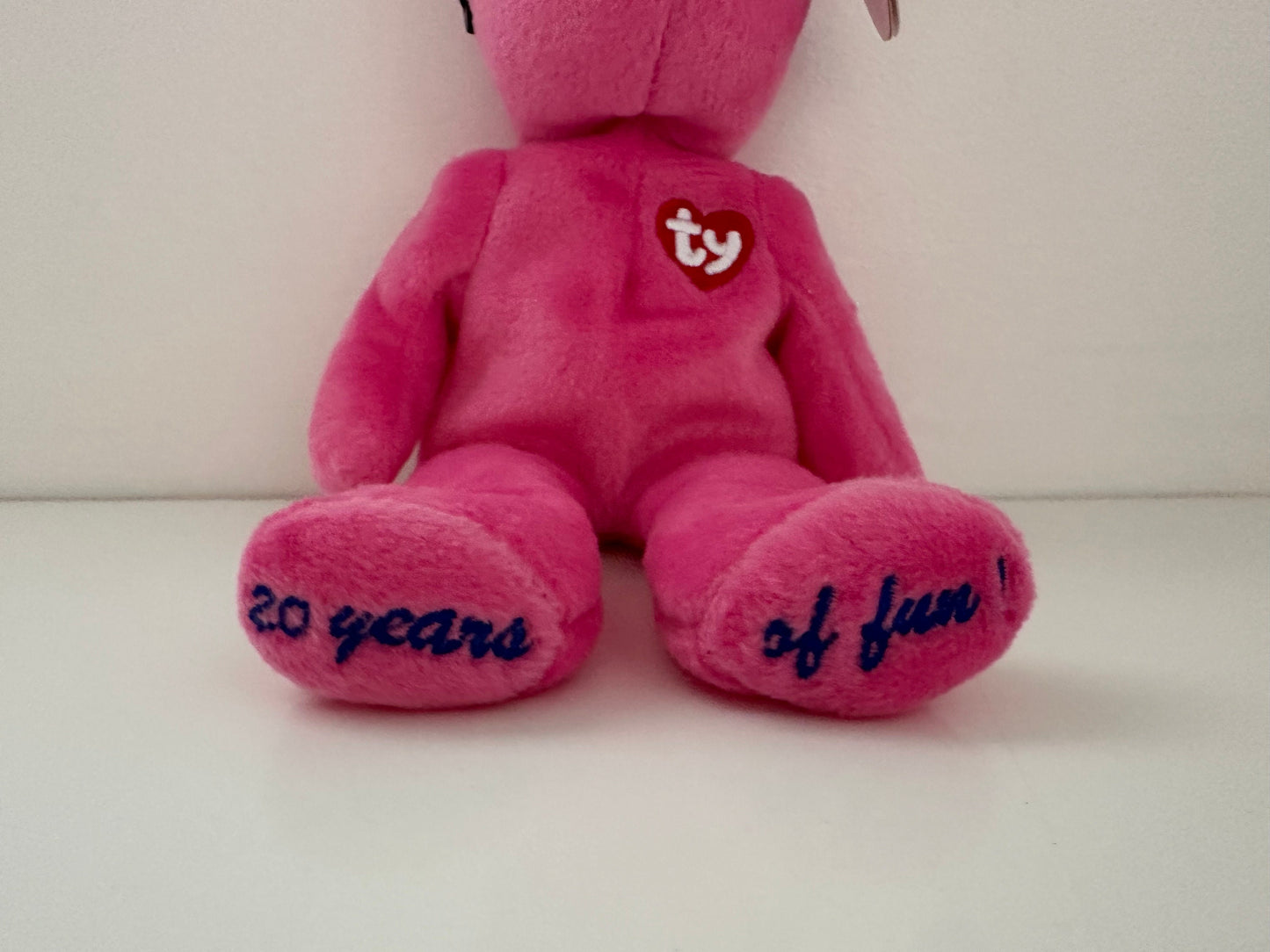 Ty Beanie Baby “Summertime Fun” the Pink Sunglasses Bear, Pink Chicago Version! Trade Show Exclusive! *Rare* (8.5 inch)