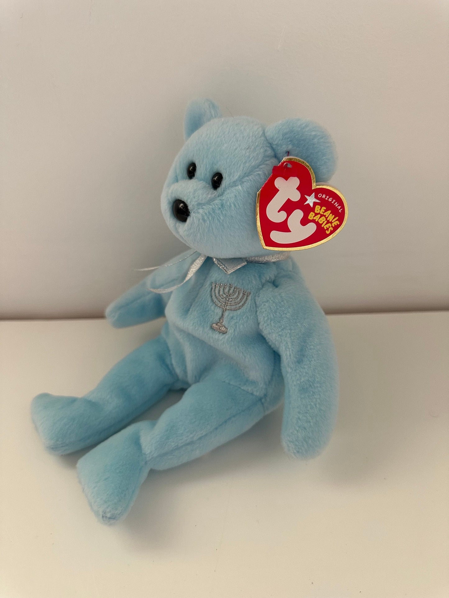 Ty Beanie Baby “Happy Hanukkah” the Hanukkah Bear with Menorah on Chest (8.5 inch)