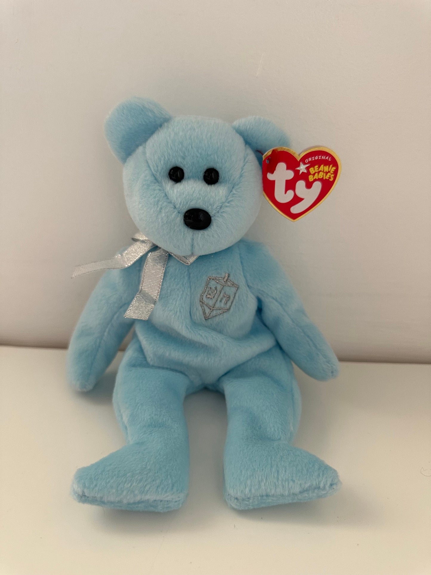 Ty Beanie Baby “Happy Hanukkah” the Hanukkah Bear with Dreidel on Chest (8.5 inch)