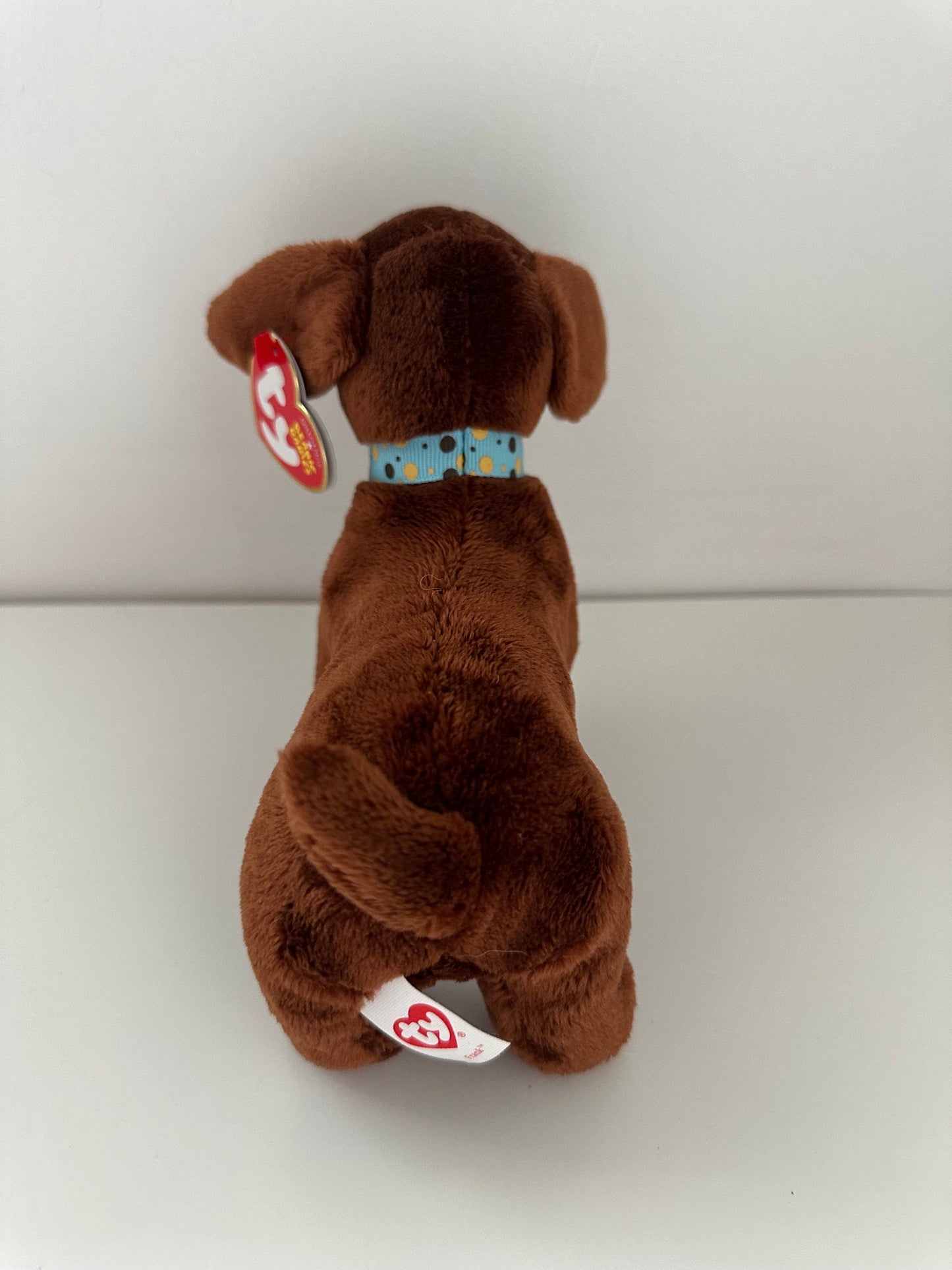 Ty Beanie Baby “Frank” the Wiener Dog / Dachshund - Big Eyed Version (7.5 inch)