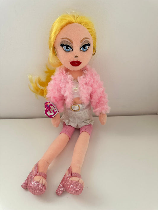 Ty Girlz Collection “Lovely Lola” the Beanie Barbie Doll Blonde Hair (13 inch)