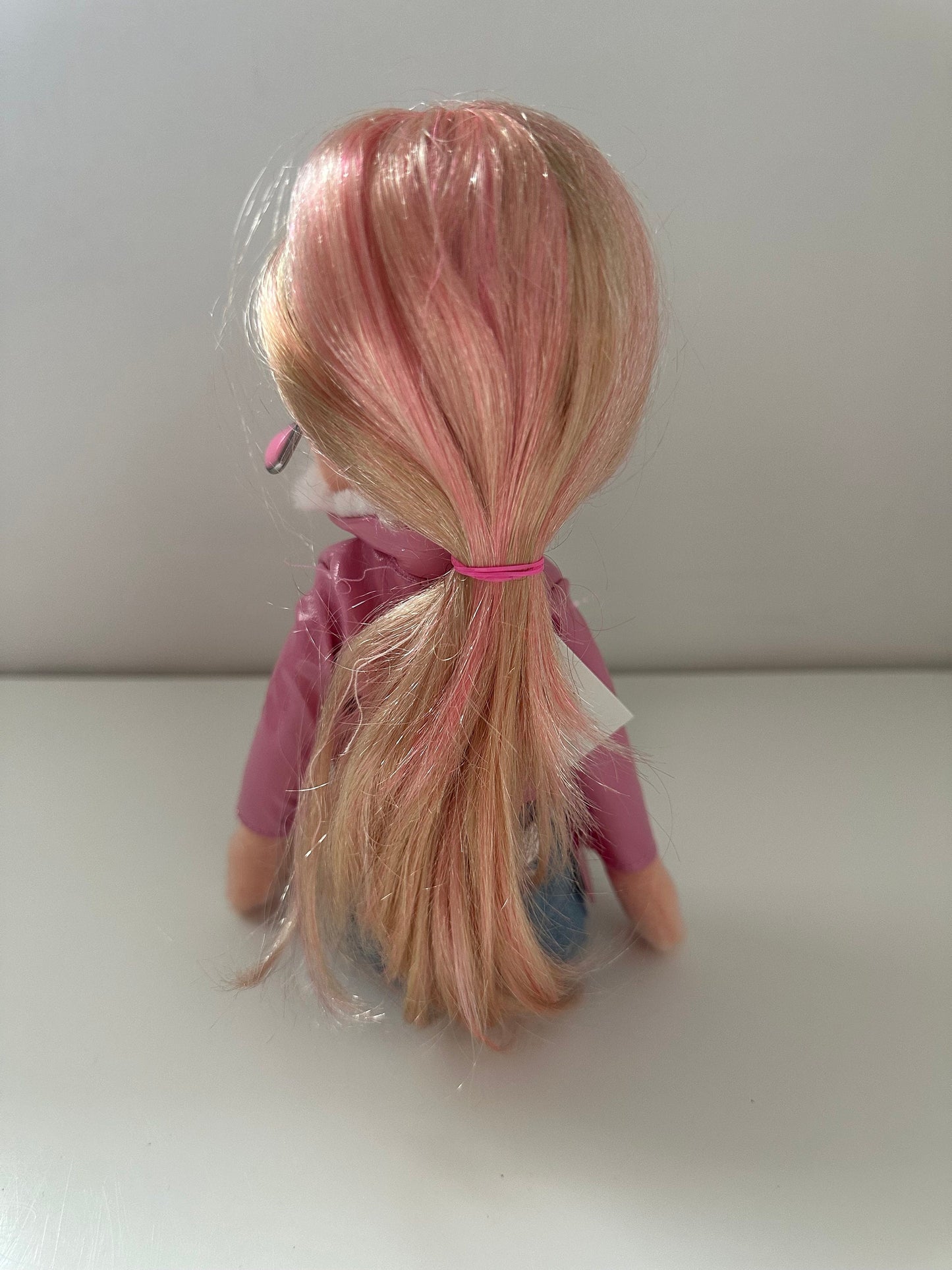 Ty Girlz Collection “Precious Paris” the Beanie Barbie Doll Blonde and Pink Hair (13 inch)