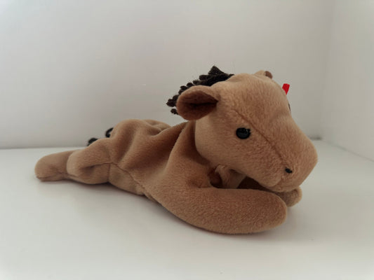 Ty Beanie Baby “Derby” the Horse Yarn Mane (8 inch)