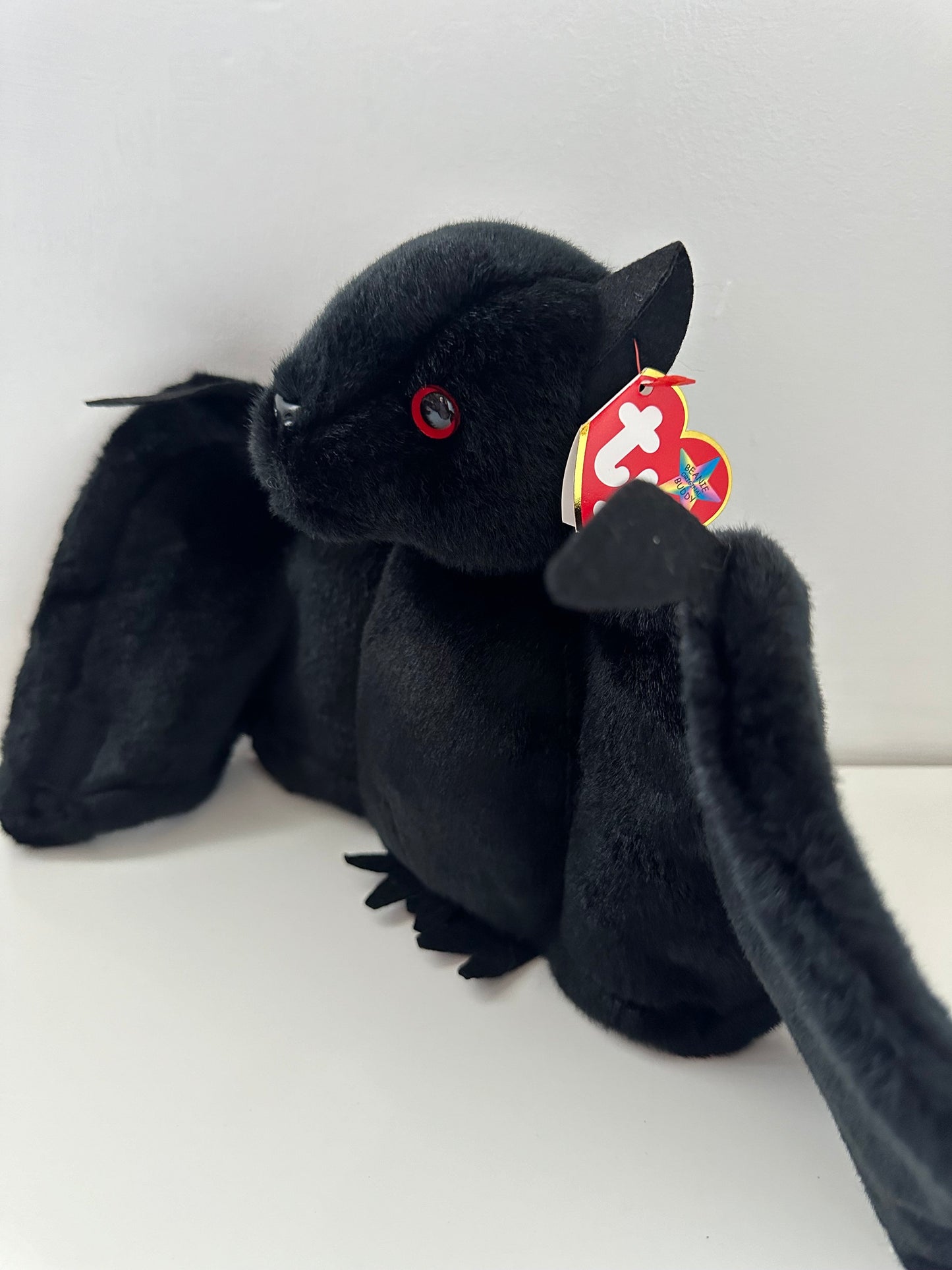 Ty Beanie Buddy “Batty” the Bat *Rare Black Version* (16 inch with wings spread open)