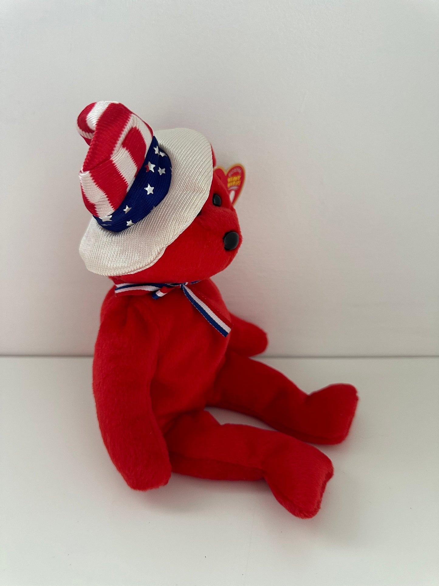 Ty Beanie Baby “Sam” the Red American Bear with Patriotic Hat! (8.5 inch)