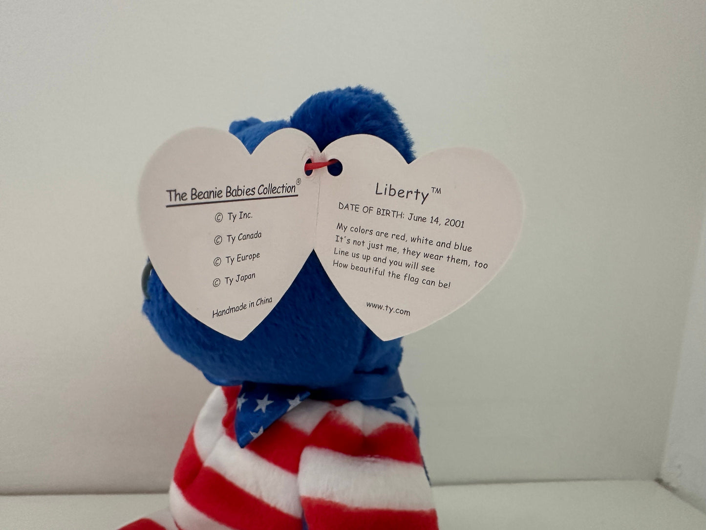 Ty Beanie Baby “Liberty” the Patriotic American Bear (8.5 inch)