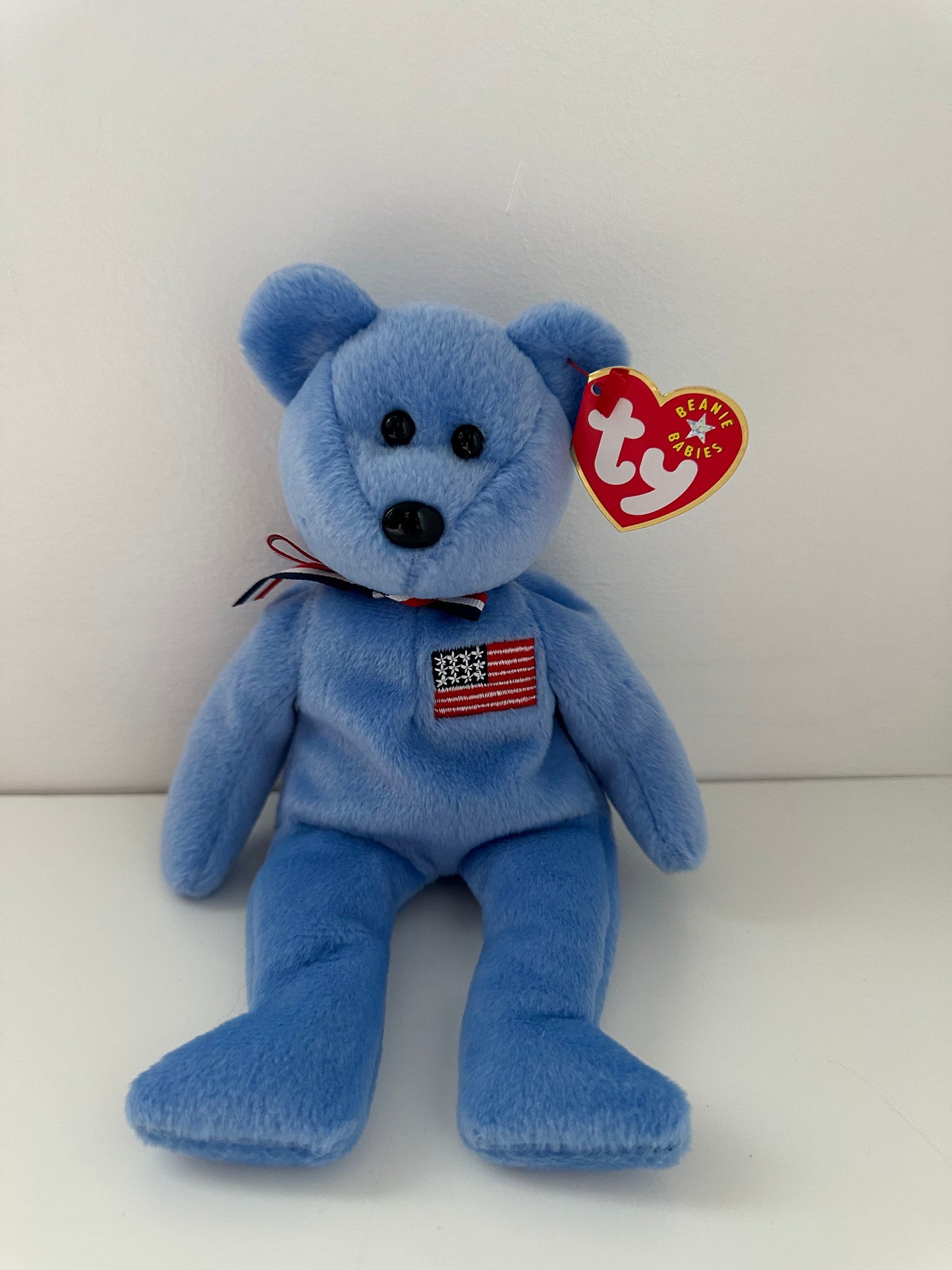 Ty Beanie Baby “America” the Blue Patriotic Bear (8.5 inch)