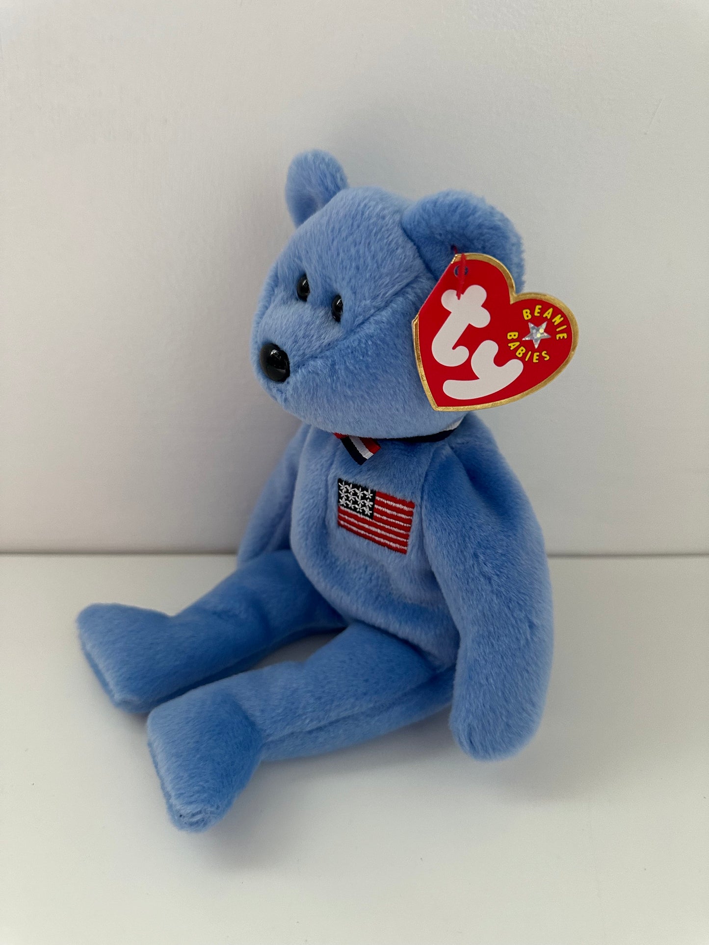 Ty Beanie Baby “America” the Blue Patriotic Bear (8.5 inch)