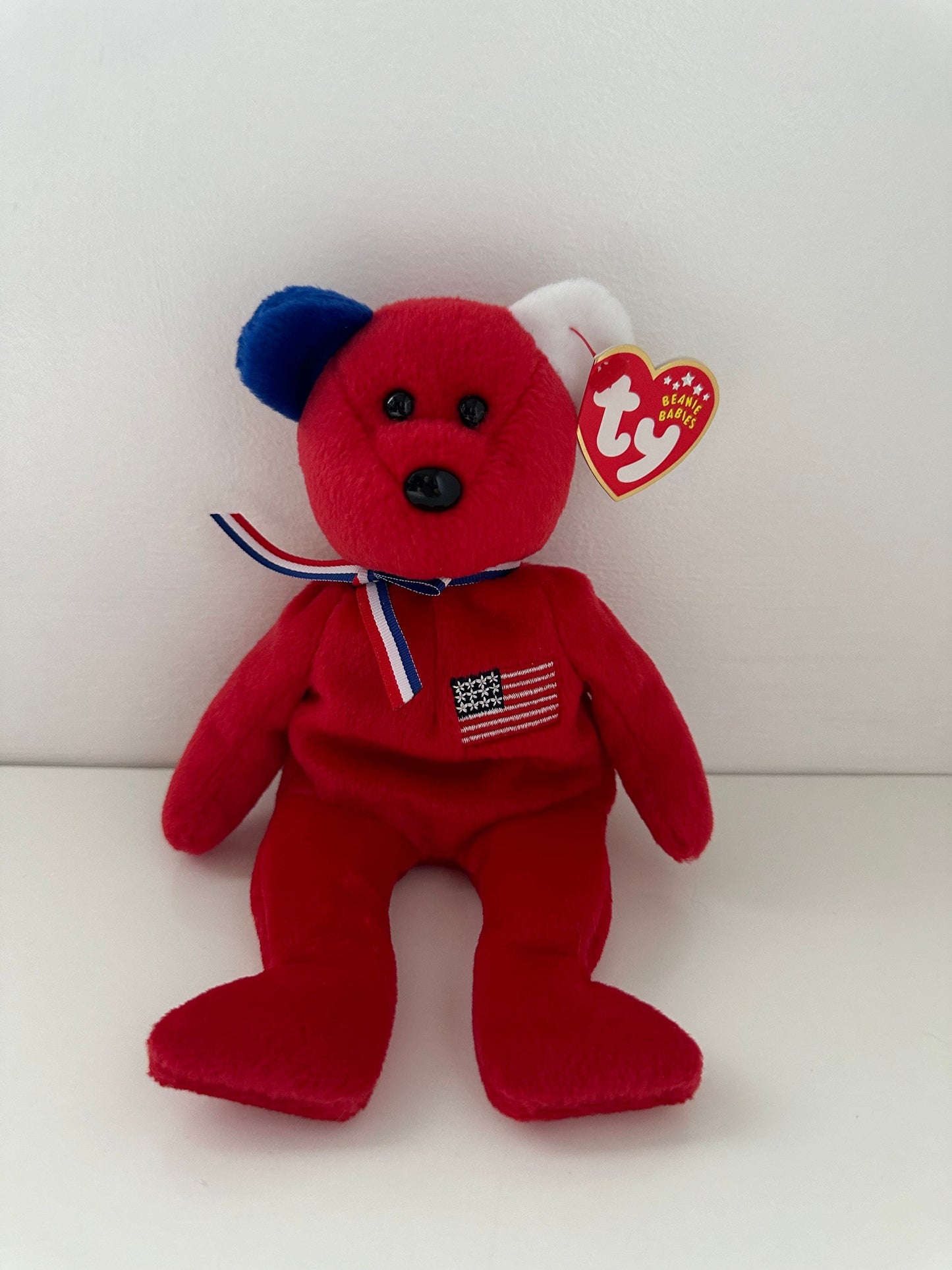 Ty Beanie Baby “America” the Red Patriotic Bear (8.5 inch)