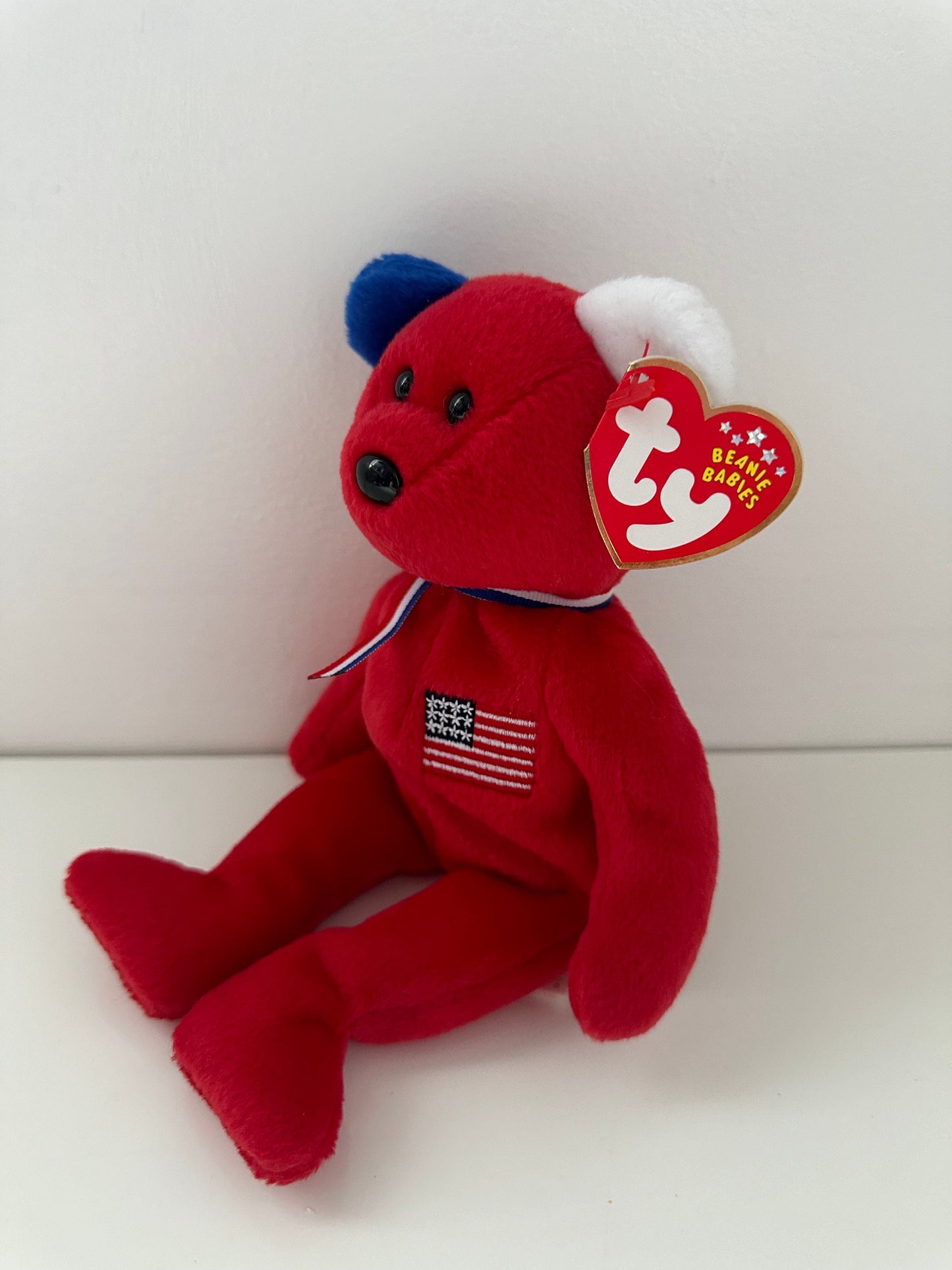 Ty Beanie Baby “America” the Red Patriotic Bear (8.5 inch)