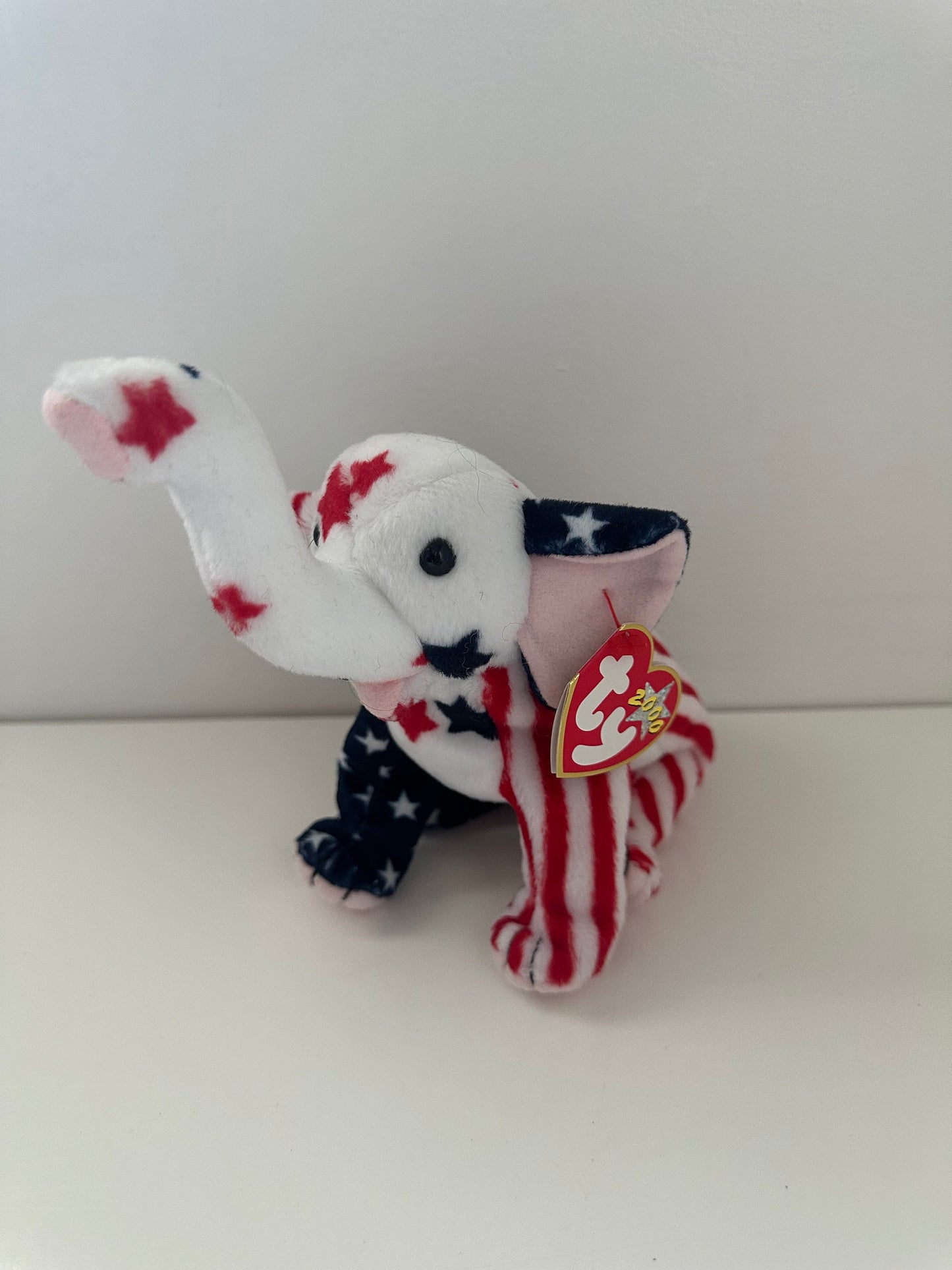 Ty Beanie Babies “Righty 2000” the Patriotic American Elephant! (6 inch)