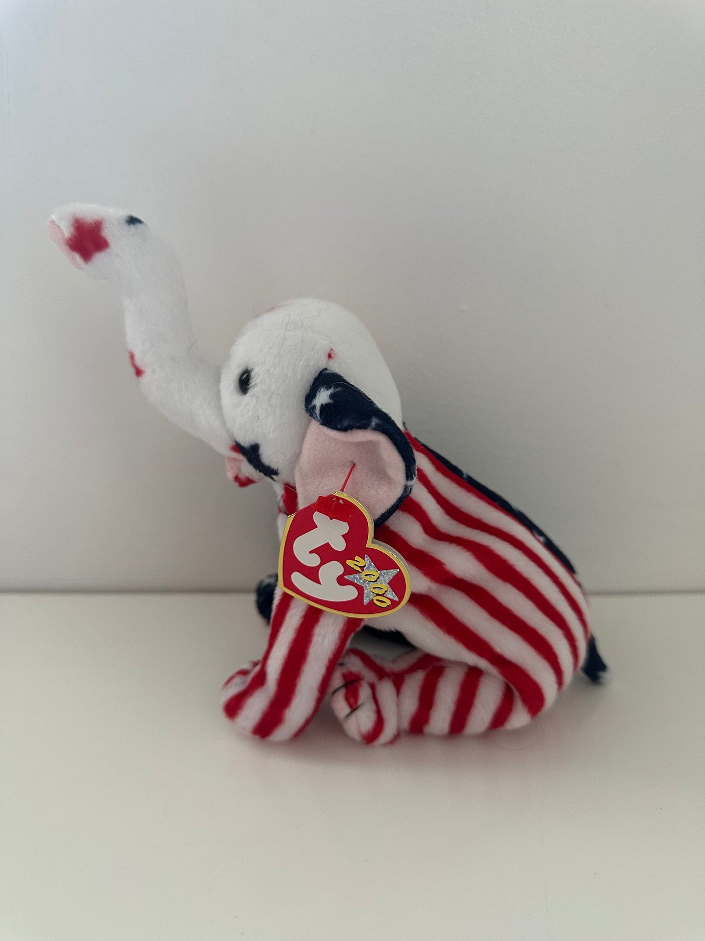 Ty Beanie Babies “Righty 2000” the Patriotic American Elephant! (6 inch)