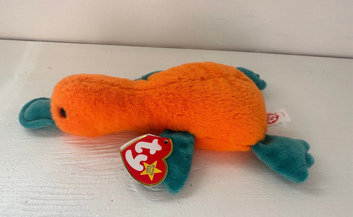 Ty Beanie Babies Series 3 “Patti II” the Orange Platypus - Limited Production!