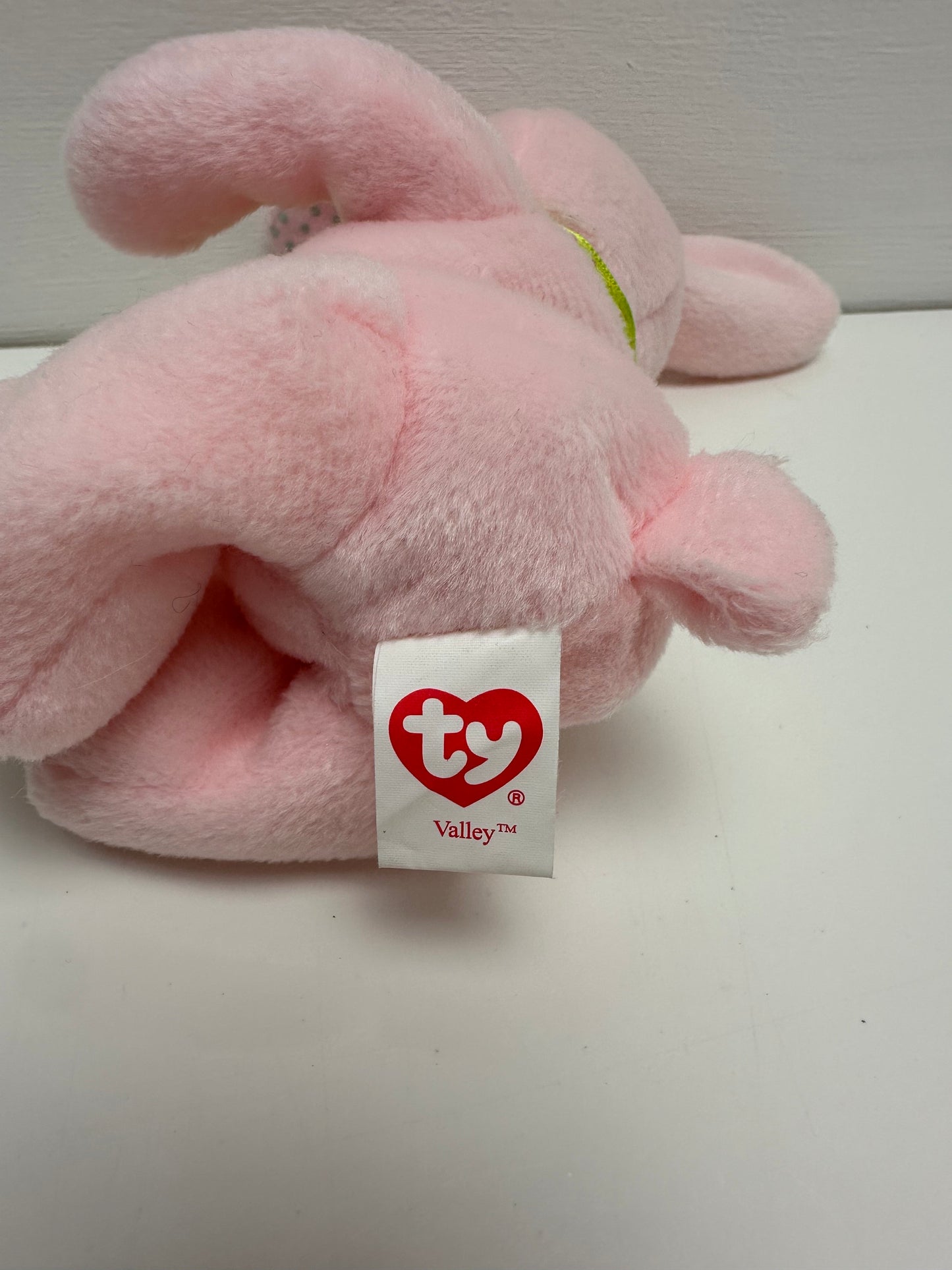 Ty Beanie Baby “Valley” the Pink Bunny Rabbit (6 inch)