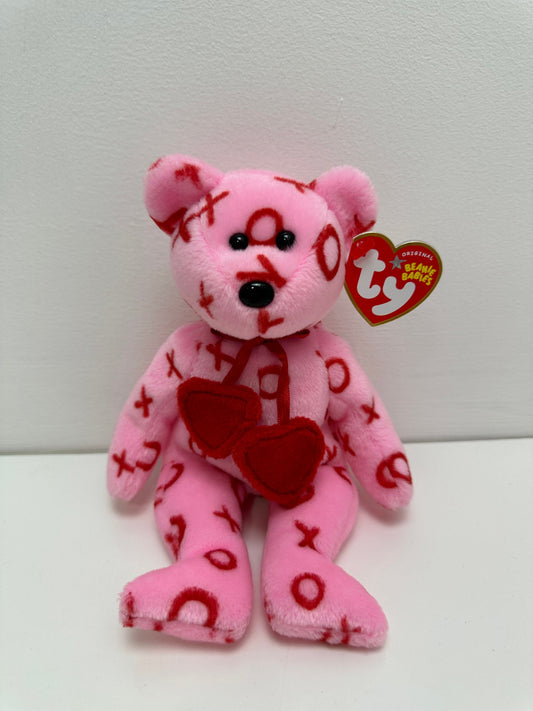 Ty Beanie Babies “Hug Hug” the Pink XO Valentines Day Bear! (8.5 inch)