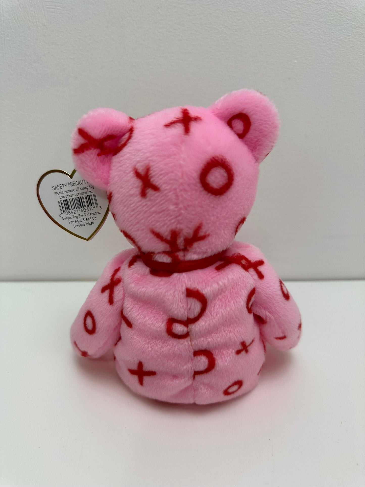 Ty Beanie Babies “Hug Hug” the Pink XO Valentines Day Bear! (8.5 inch)