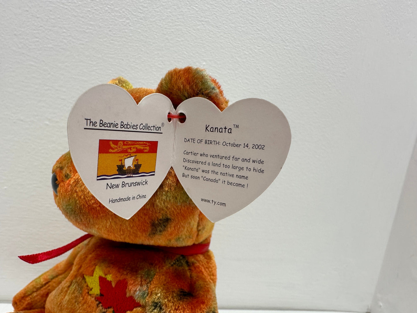 Ty Beanie Baby “Kanata” the New Brunswick Canadian Bear - Canada Exclusive! (8.5 inch)