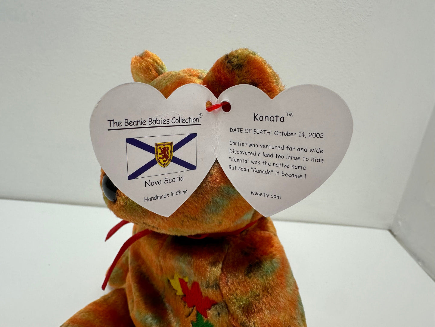 Ty Beanie Baby “Kanata” the Nova Scotia Canadian Bear - Canada Exclusive! (8.5 inch)