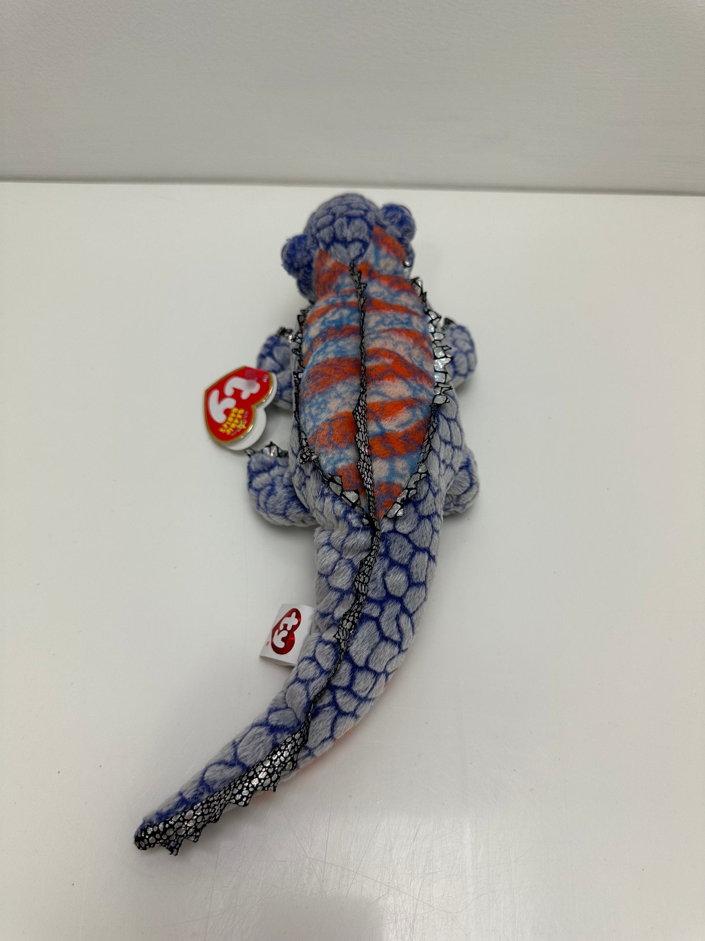 Ty Beanie Baby “Bali” the Komodo Dragon in  Blue - Shedd Exclusive! *Rare* (10.5 inch)