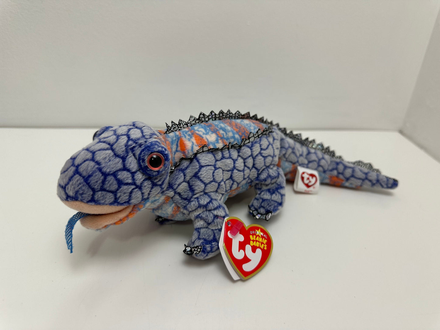 Ty Beanie Baby “Bali” the Komodo Dragon in  Blue - Shedd Exclusive! *Rare* (10.5 inch)