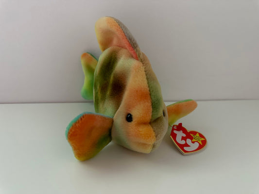 Ty Beanie Baby “Coral” the Tie-Dye Fish *Actual Colours Shown* (6 inch)