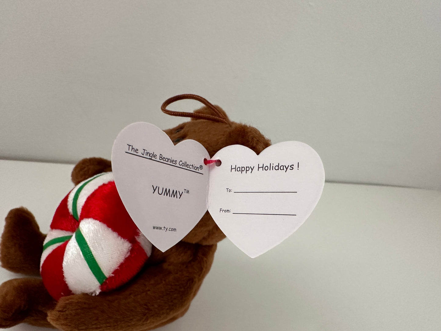 Ty Jingle Beanie “Yummy” the Tree Ornament Bear (4.5 inch)