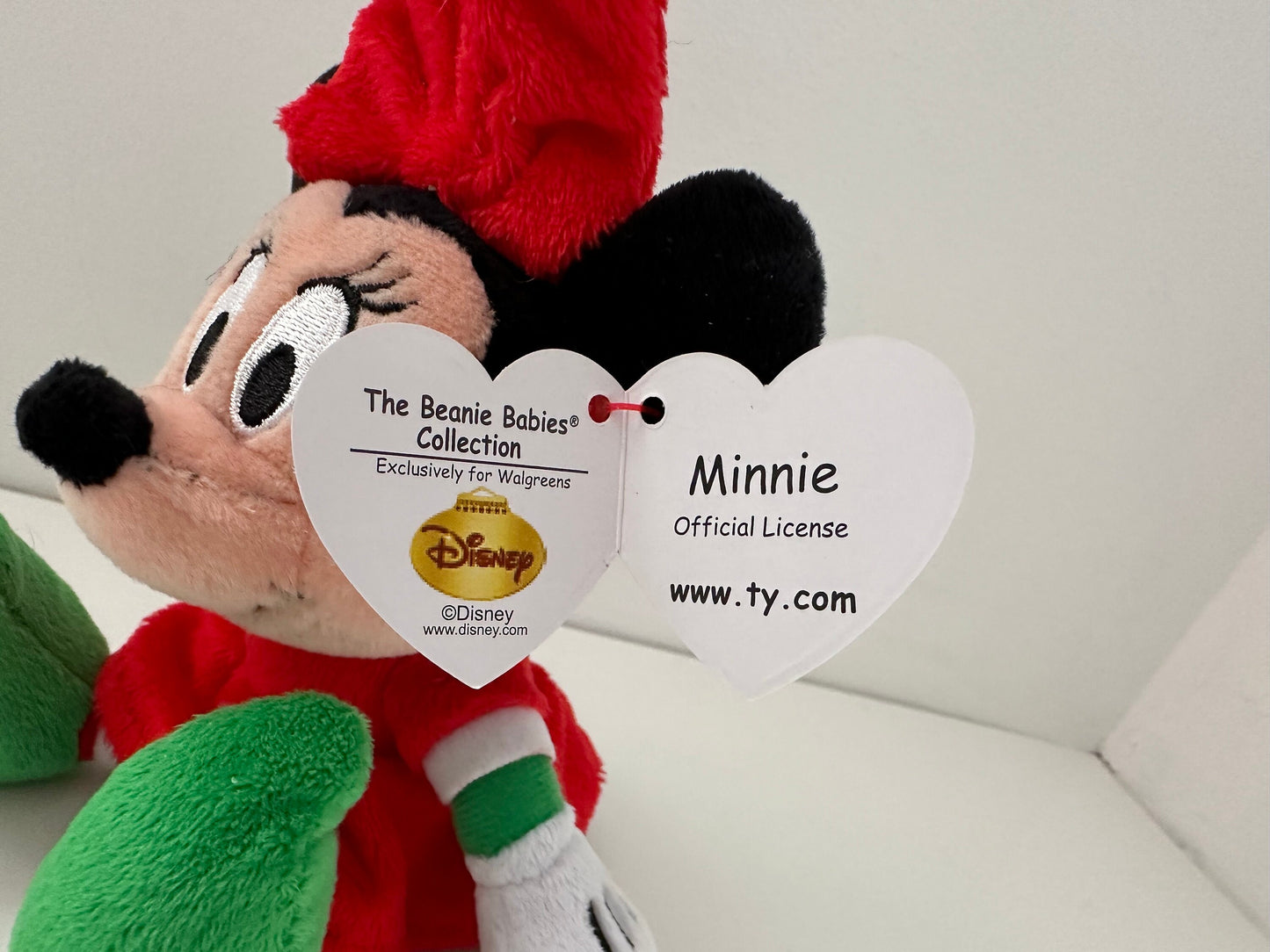 Ty Beanie Baby “Minnie” the Holiday Minnie Mouse from Disney’s Mickey Mouse - Walgreen’s Exclusive (6 inch)