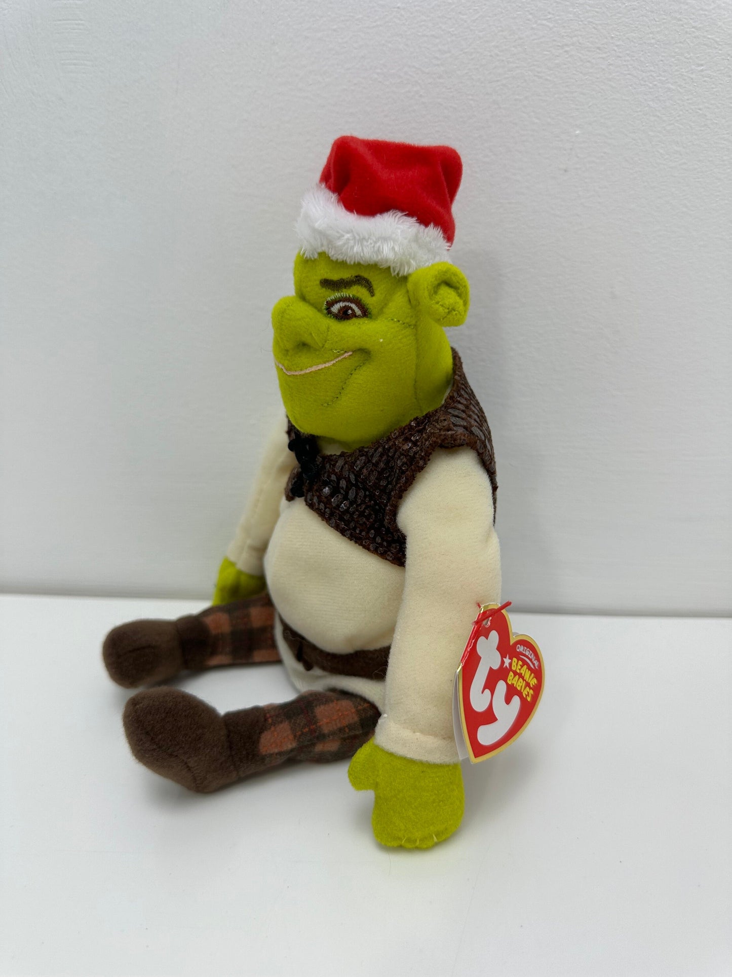 Ty Beanie Baby “Shrek” the Ogre - Shrek the Halls! Shrek DVD Exclusive (8 inch)