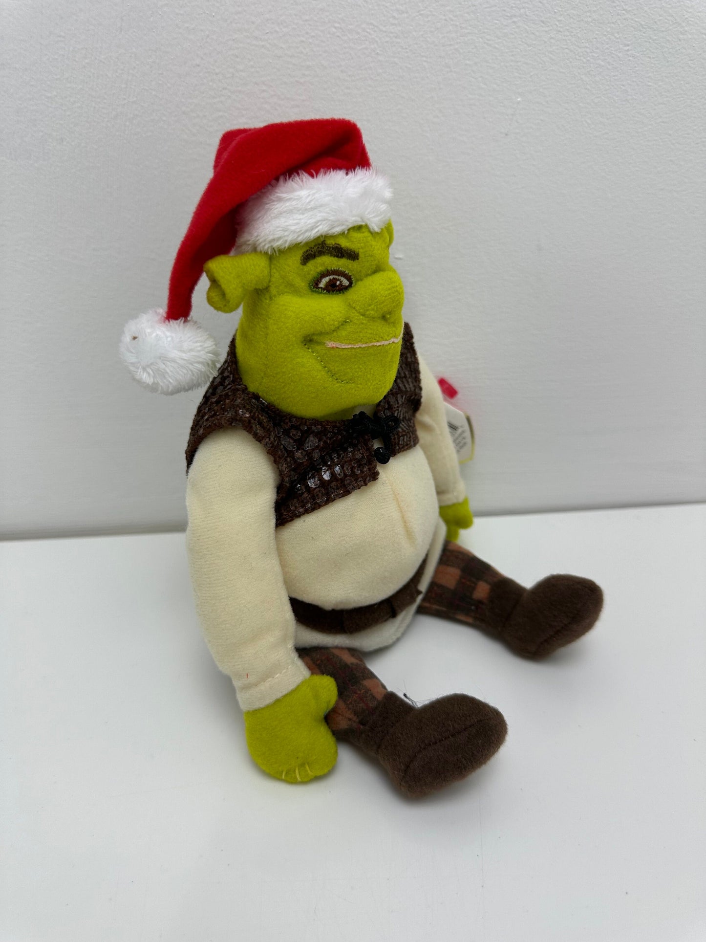 Ty Beanie Baby “Shrek” the Ogre - Shrek the Halls! Shrek DVD Exclusive (8 inch)