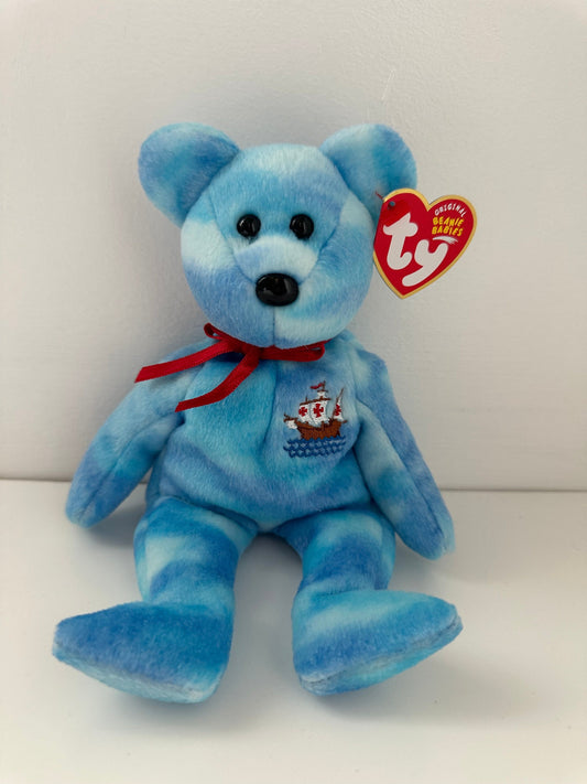 Ty Beanie Baby “Santa Maria” the Columbus Day Bear - Internet Exclusive (8.5 inch)