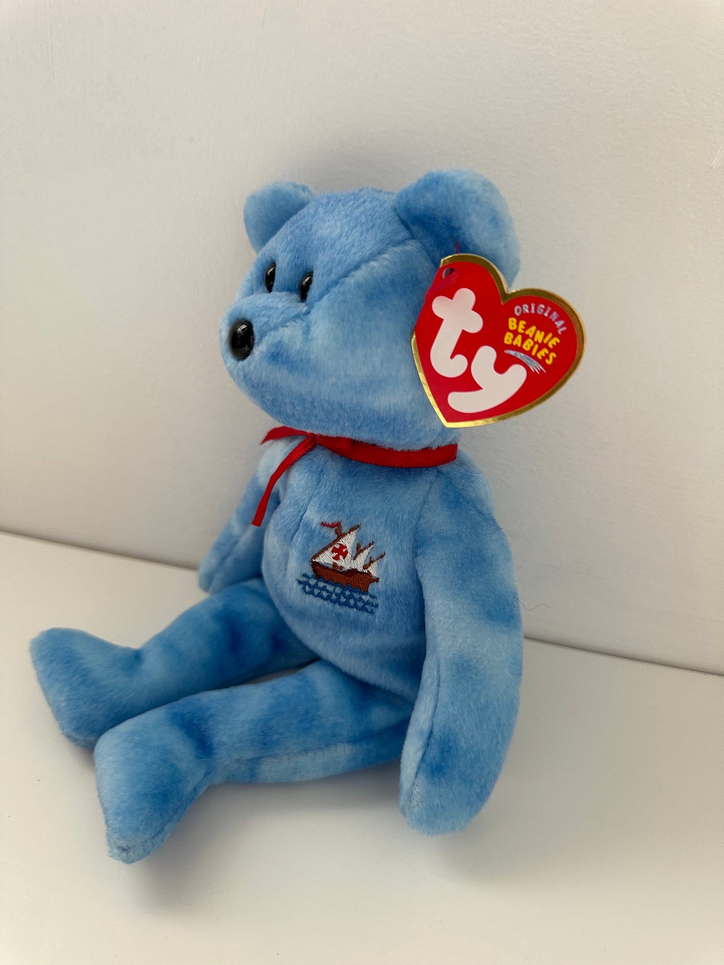 Ty Beanie Baby “Nina” the Columbus Day Bear - Internet Exclusive (8.5 inch)