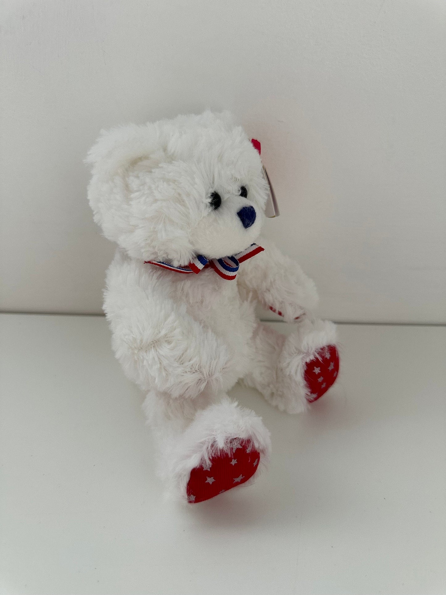 Ty Beanie Baby “Uncle Sam” the White American USA Bear (5.5 inch)