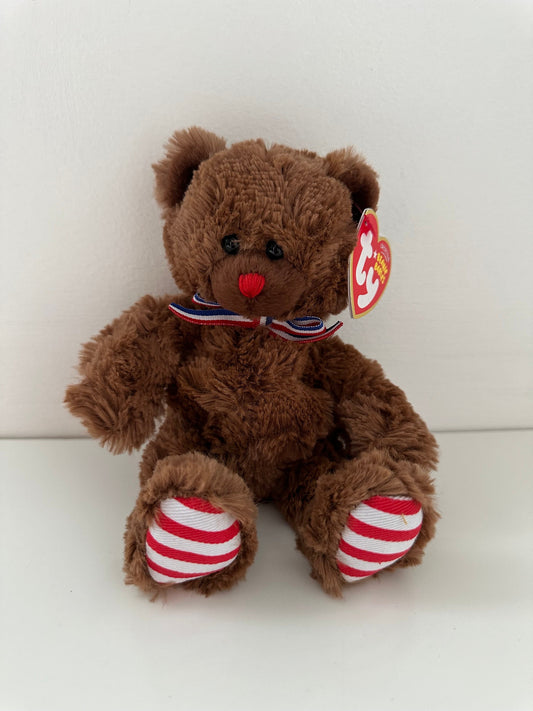 Ty Beanie Baby “Uncle Sam” the Brown American USA Bear (5.5 inch)