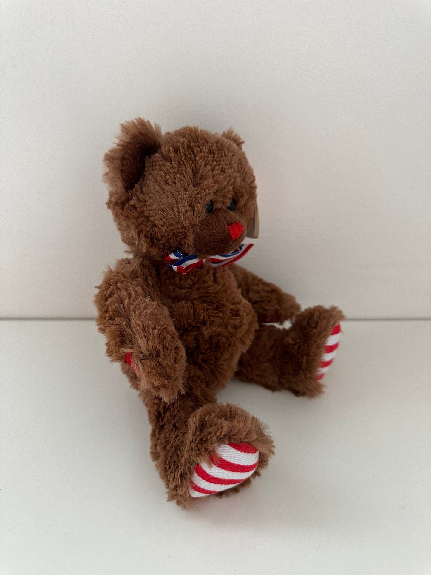 Ty Beanie Baby “Uncle Sam” the Brown American USA Bear (5.5 inch)