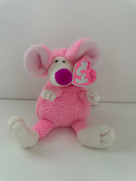 Ty Beanie Baby “Ratzo” the Pink Rat (5.5 inch)