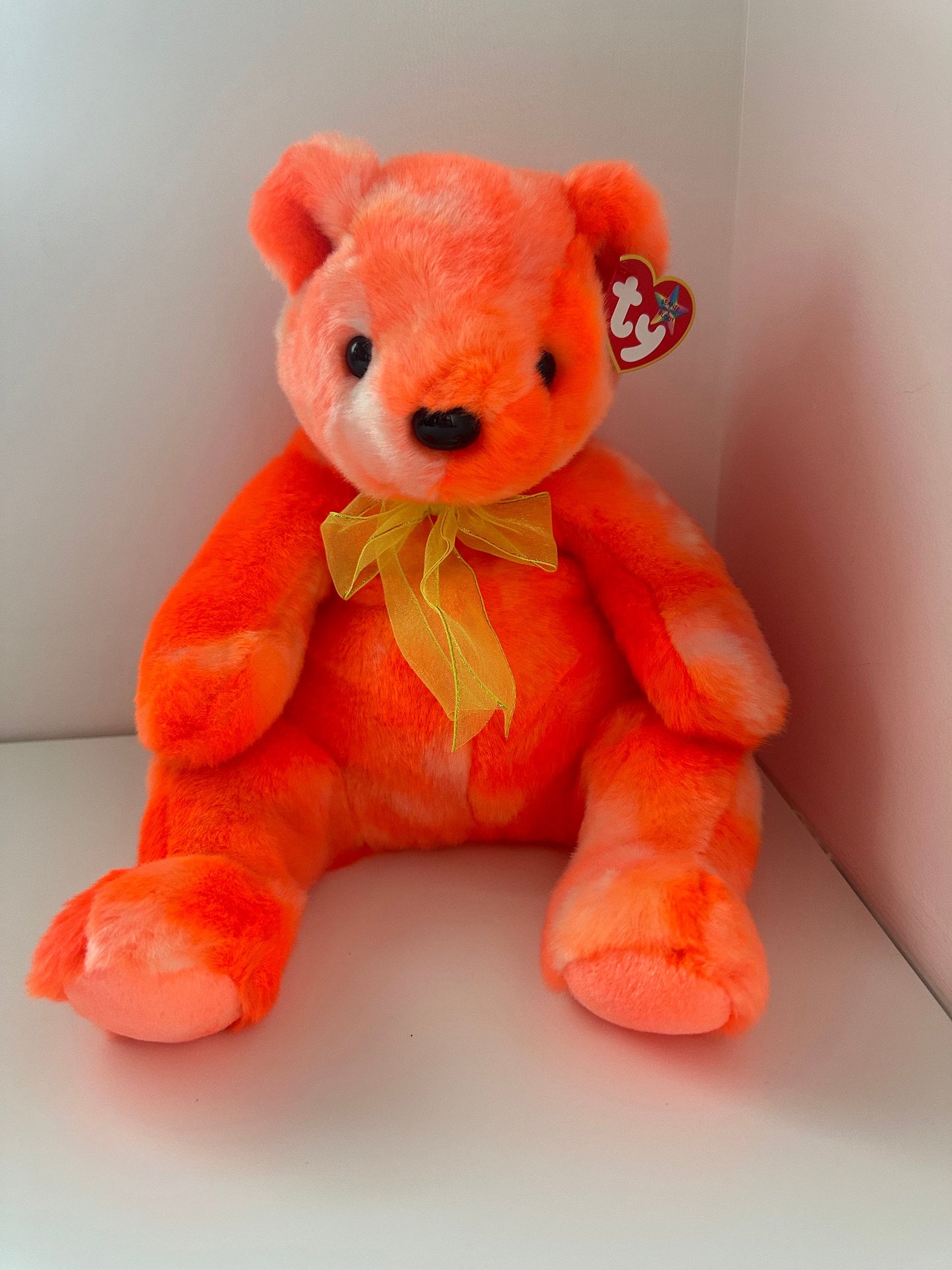 Ty Beanie Buddy “Tangerine” the Orange Teddy Bear ! (13 inch)